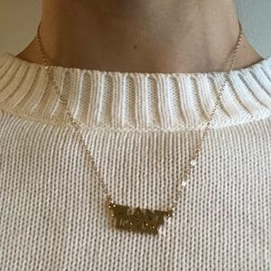 Rebekah Gough Plant Lady 14k gold necklace